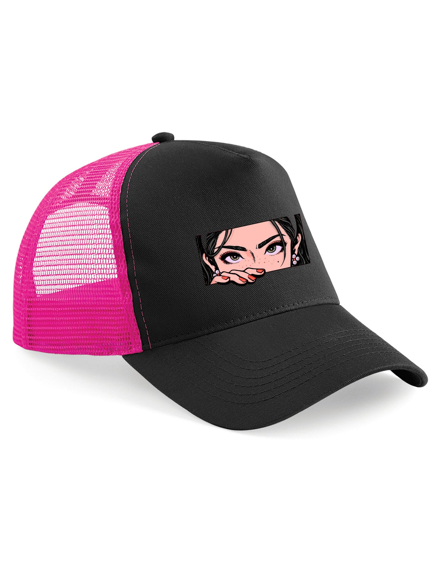 3D Girl Sticker Cap - My Store