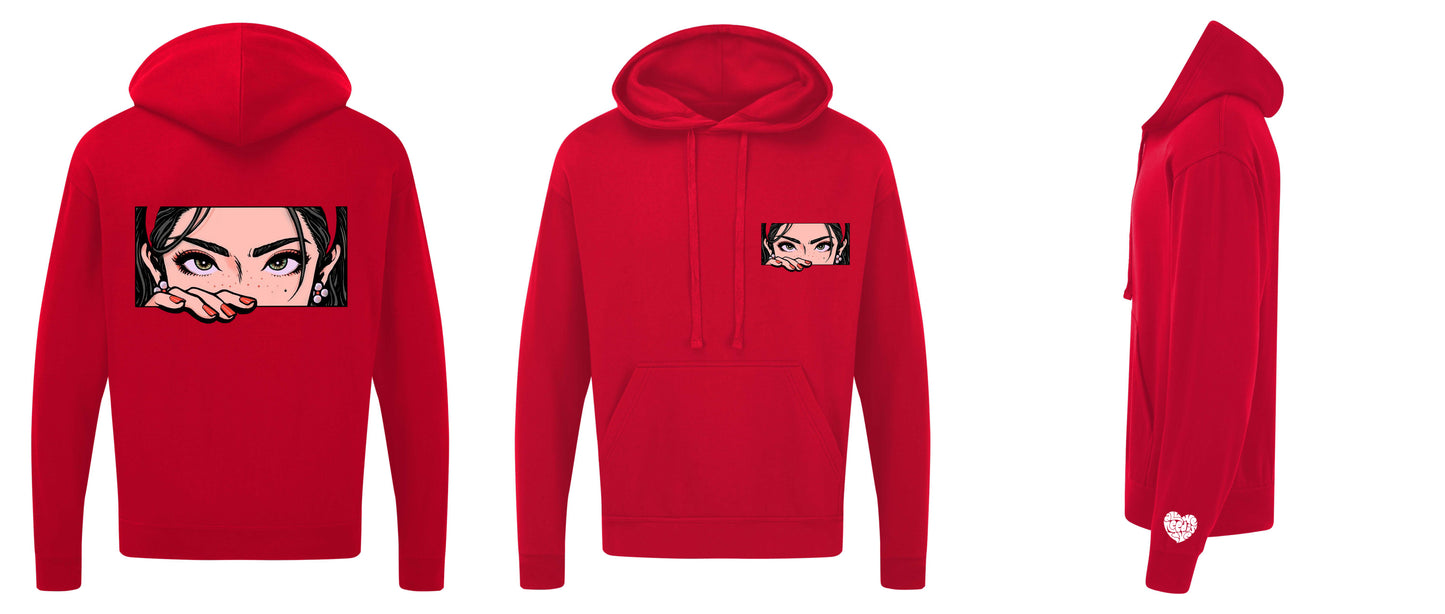 3D Girl Sticker Hoodie - My Store