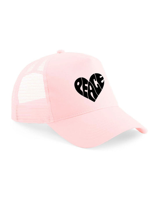 Peace in Heart Shape Cap - My Store